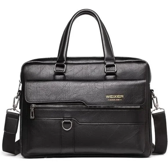 Small Leather Sling Shoulder Bag Messenger Pack 35black(pu)